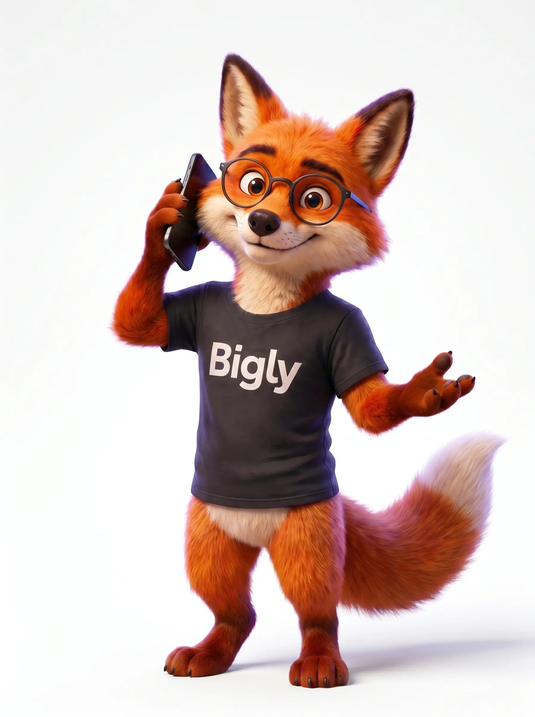 Konsultant Bigly z telefonem
