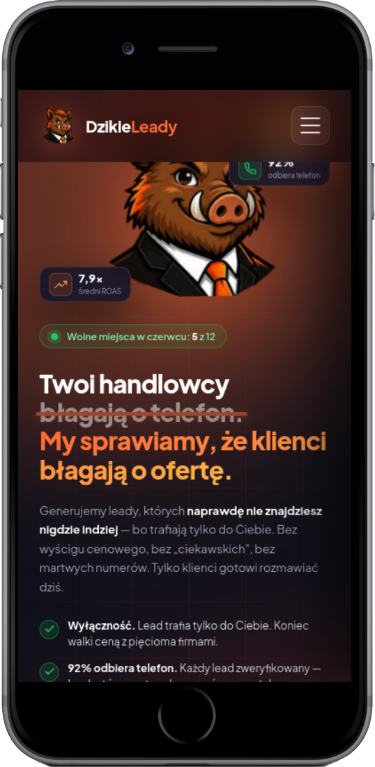 Dzikie Leady, wersja mobilna